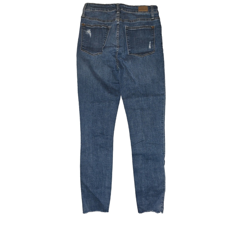 Judy Blue Womens High Rise Skinny Distressed Dandelion Embroidered Jeans 5/27